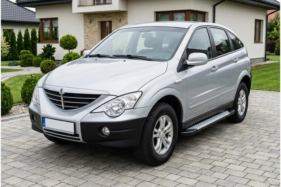 SsangYong Action 2005–2018 Side steps Allmond Grey (set van 2, aluminium) Image