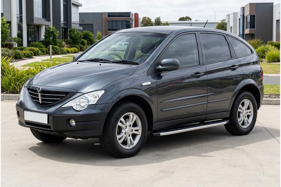 SsangYong Action 2005–2018 Fullmond side steps (2 stuks, aluminium) Image