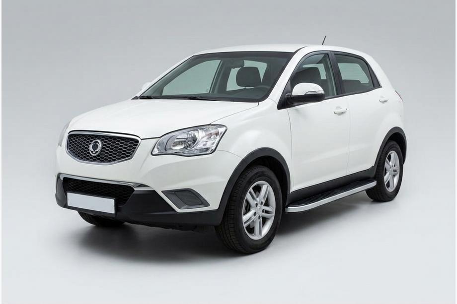 SsangYong Korando 2010–2019 Side steps Tayga Grey (2 stuks, aluminium) Image