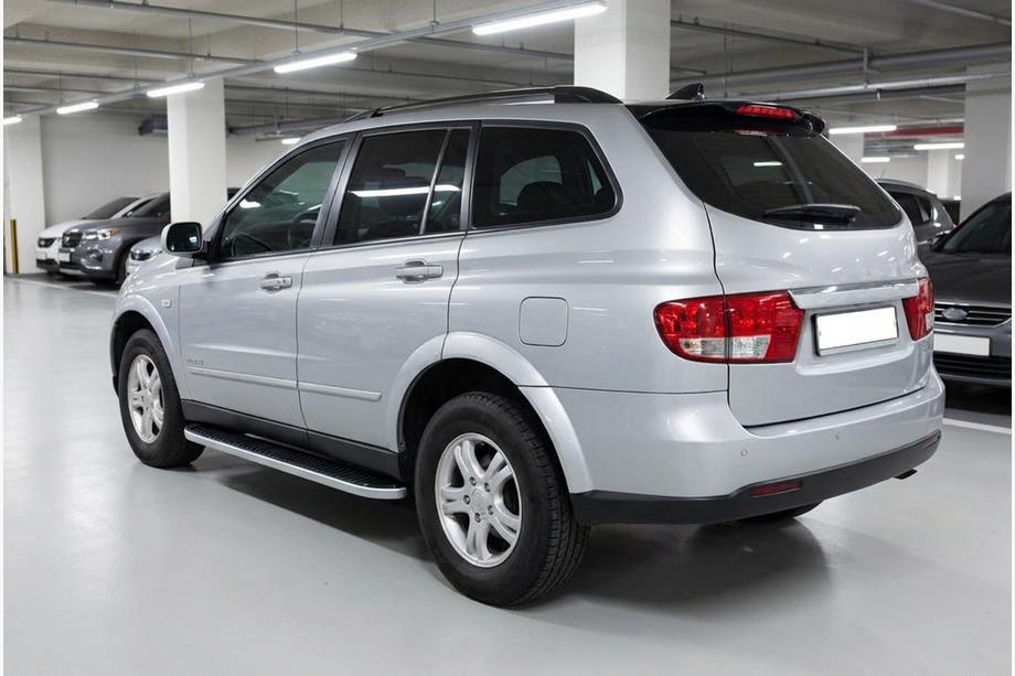 SsangYong Kyron 2005–2014 Side steps Tayga Grey (set van 2, aluminium) Image