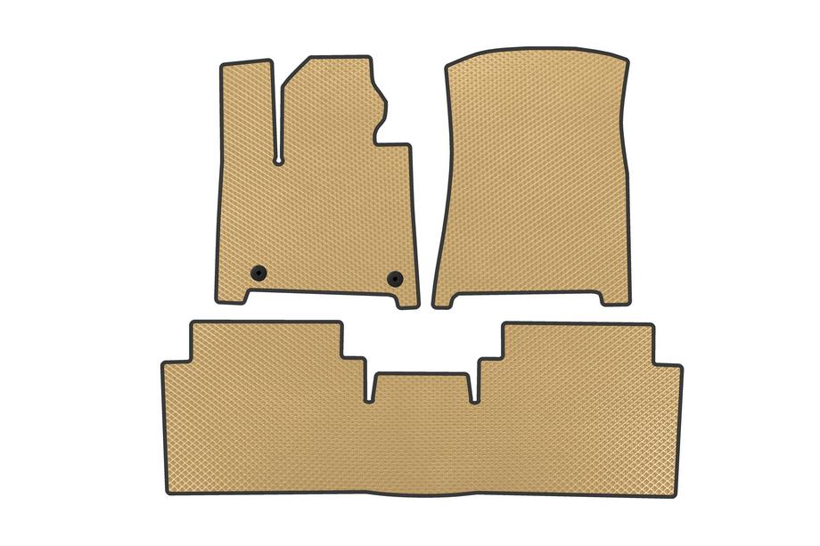 Hyundai Santa Fe 5 2023– EVA automatten (2 rijen, beige) Image