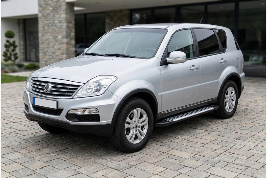 SsangYong Rexton I 2001–2017 Side steps Line (2 stuks, aluminium) 2005-2012 Image