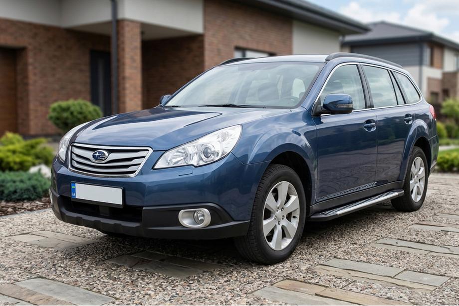 Subaru Outback 2009–2014 Side steps Line (2 stuks, aluminium) Image