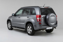 Suzuki Grand Vitara 2005–2017 Maydos V1 zijtreden (set 2 stuks, aluminium + RVS) foto 1