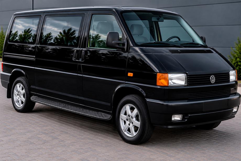 Volkswagen T4 Transporter 1990–2003 Bosphorus Black side steps (2 st., aluminium) Lange wielbasis Image