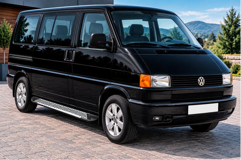 Volkswagen T4 Caravelle/Multivan 1990–2003 Side steps Line (2 stuks, aluminium) Lange wielbasis Image