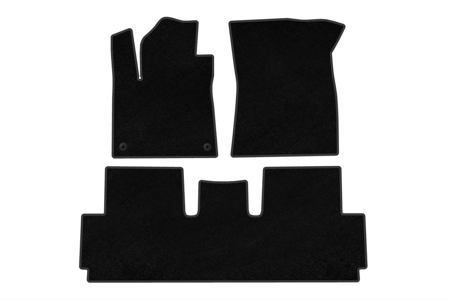 Citroen C-4 Picasso 2013–2022 Premium textiele automatten (voor Grand, 2 rijen, zwart) Image