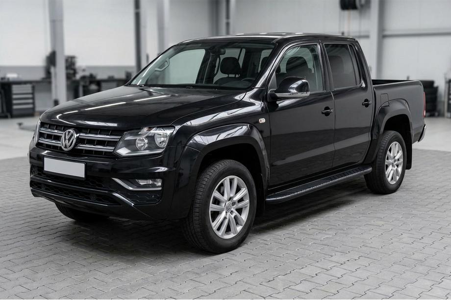 Volkswagen Amarok 2010–2022 Bosphorus Black side steps (2 st., aluminium) Image