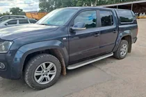 Volkswagen Amarok 2010–2022 Side steps Tayga Grey (set van 2, aluminium) foto 3