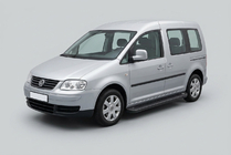 Volkswagen Caddy 2004–2010 Allmond Black side steps (2 st., aluminium) foto 1