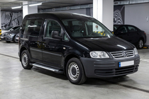 Volkswagen Caddy 2004–2010 Side steps Line (2 stuks, aluminium) Maxi basis foto 1