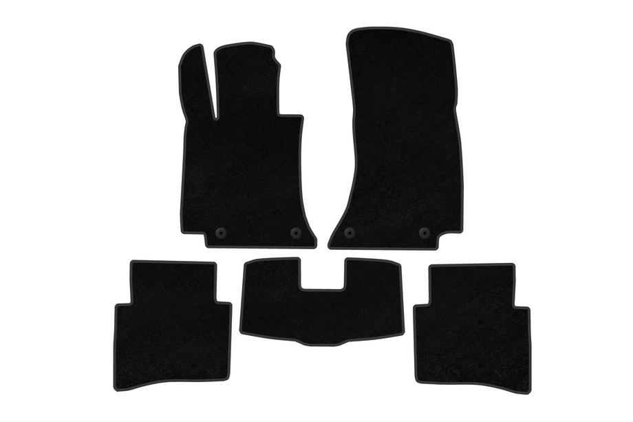 Mercedes E-class W214 2023– Textielmatten Deluxe (SD, Zwart) Image