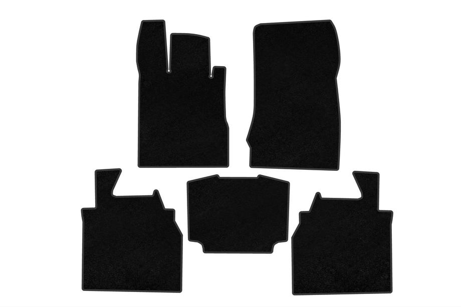 Mercedes S-Class W220 1998–2005 Textiele automatten Deluxe (Long, Zwart) Image