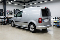 Volkswagen Caddy 2004–2010 Side steps Tayga Grey (set van 2, aluminium) Maxi basis foto 1