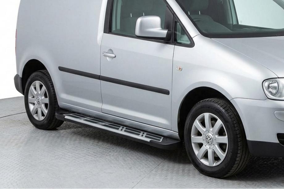 Volkswagen Caddy 2010–2015 Sunrise side steps (set van 2, aluminium) Image