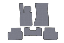 BMW 7 Serie G11/G12 2015–2022 Rubberen automatten Carsuit (voor G11, grijs) foto 1