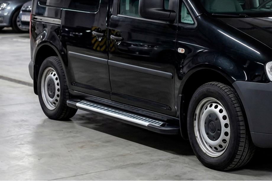 Volkswagen Caddy 2010–2015 Side steps Line (2 stuks, aluminium) Maxi basis Image