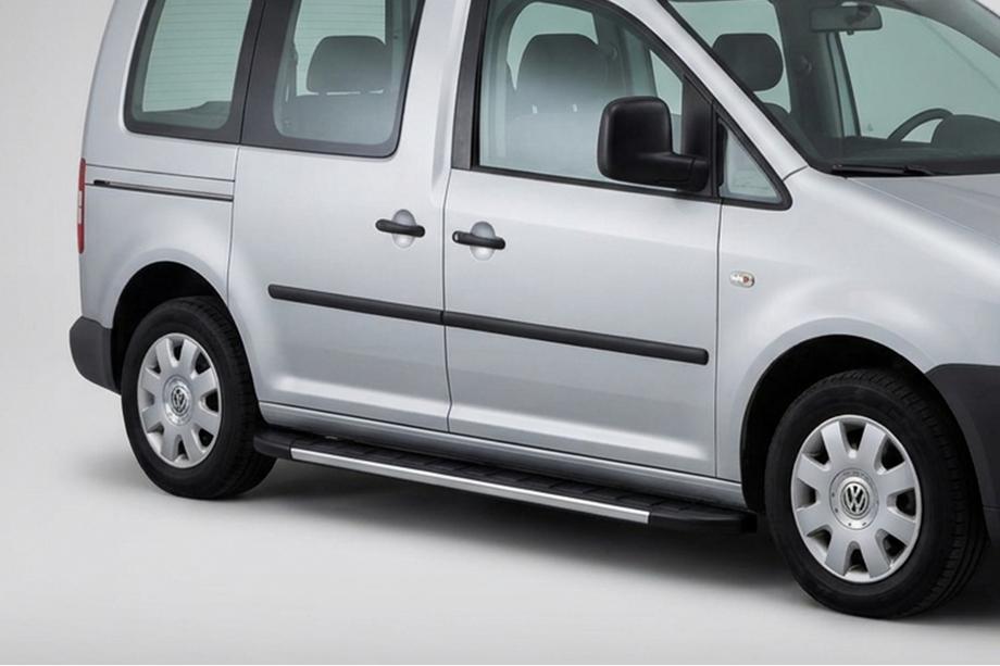 Volkswagen Caddy 2010–2015 Duru side steps (2 stuks, aluminium) Standaard basis Image