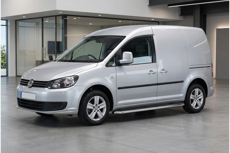 Volkswagen Caddy 2010–2015 Maydos V1 zijtreden (set 2 stuks, aluminium + RVS) Maxi basis Image