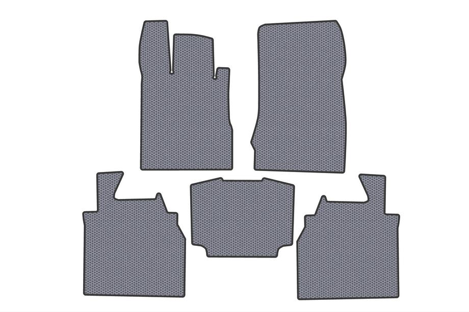 Mercedes S-Class W220 1998–2005 Rubber automatten Carsuit (Long, Grijs) Foto 1