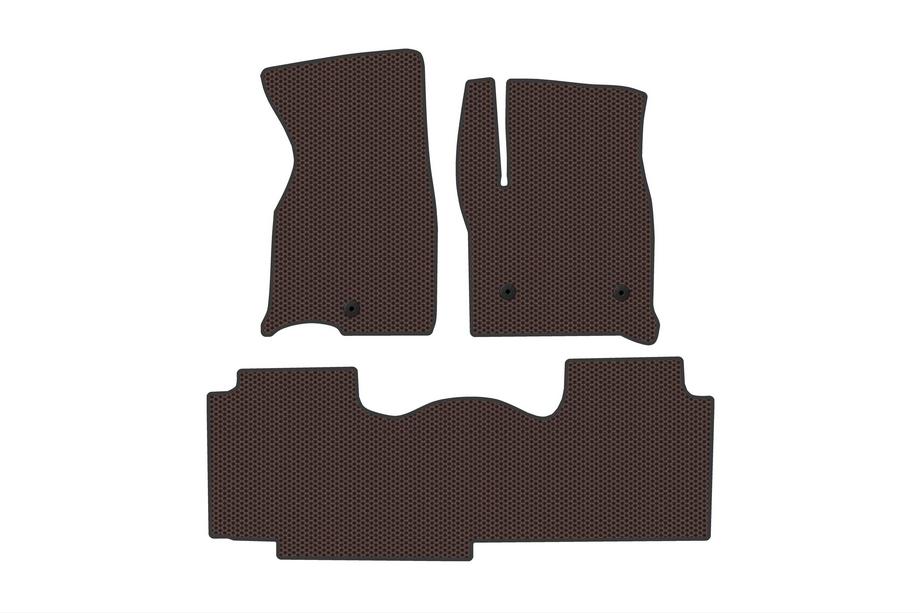 Chevrolet Tahoe 2020– Rubberen automatten Carsuit (2 rijen, bruin) Image