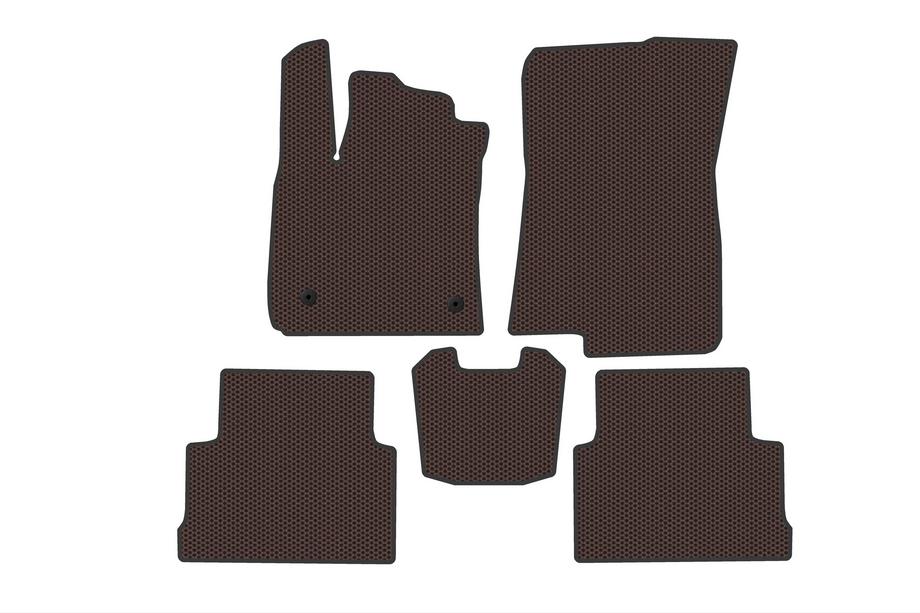 Dacia Jogger 2022– Rubberen automatten Carsuit (2 rijen, bruin) Image