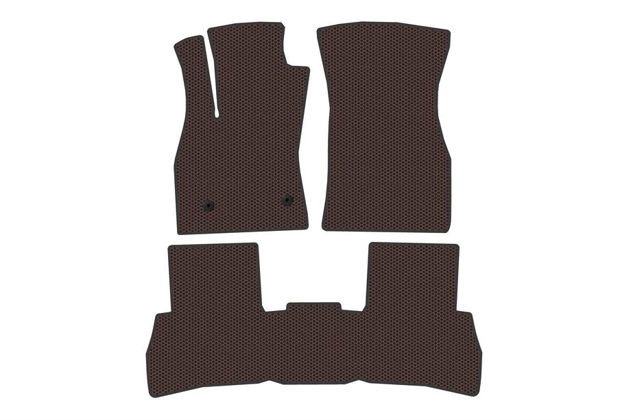 Fiat Doblo II 2010–2022 Rubberen vloermatten Carsuit V2 (2010-2015, bruin) Image