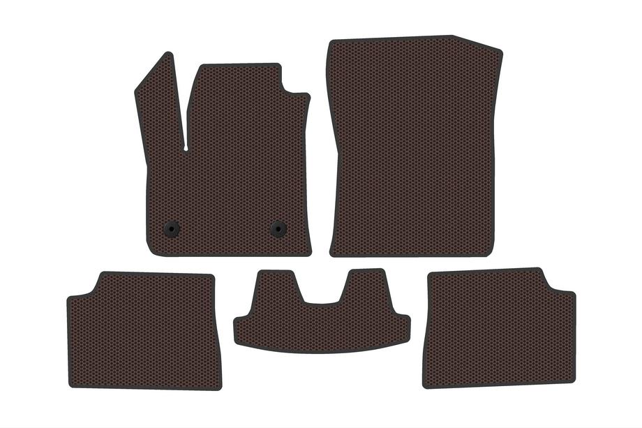 Fiat 600/600e 2023– Rubberen automatten Carsuit (Electro, bruin) Foto 1