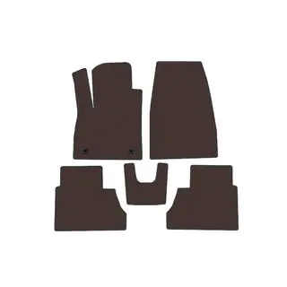 Rubberen automatten Carsuit (Bruin) foto 1