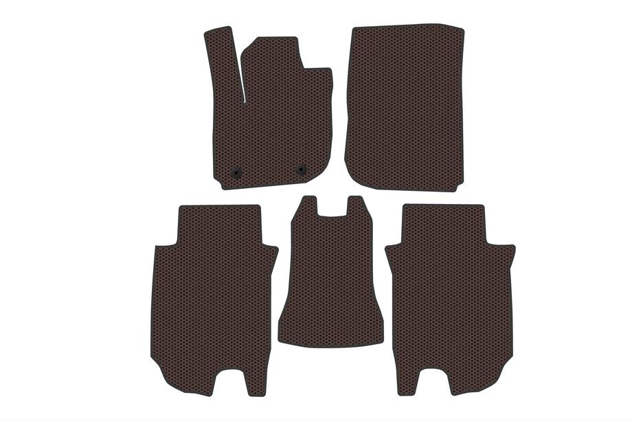 Honda HR-V 2021– Rubberen automatten Carsuit (Electro, Bruin) Image