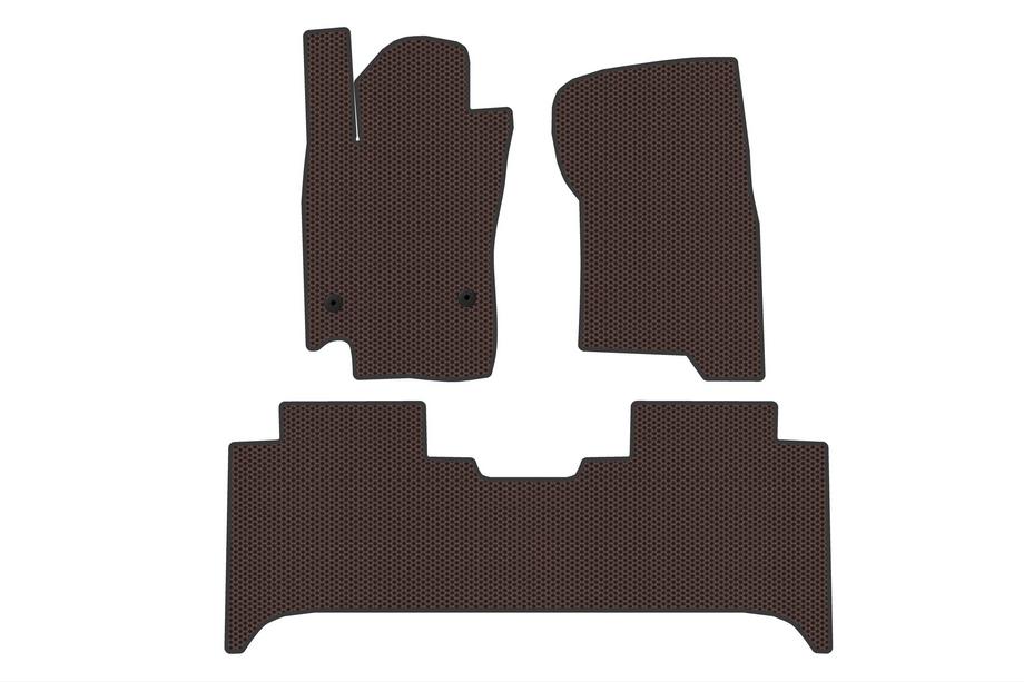 Nissan Navara/NP300 2016– Rubberen automatten Carsuit V2 (Bruin) Foto 1