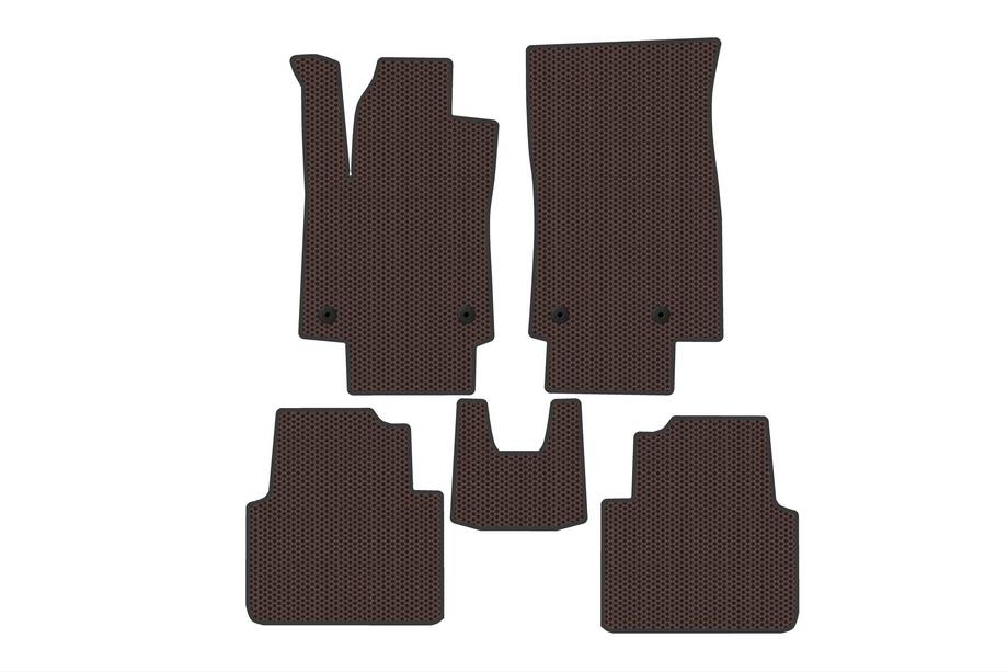 Opel Crossland X 2017–2024 Rubberen mattenset Carsuit (2017-2020, bruin) Image