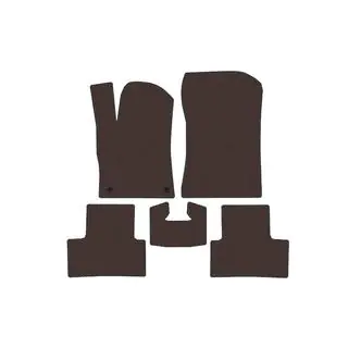 Rubberen automatten Carsuit (Bruin)