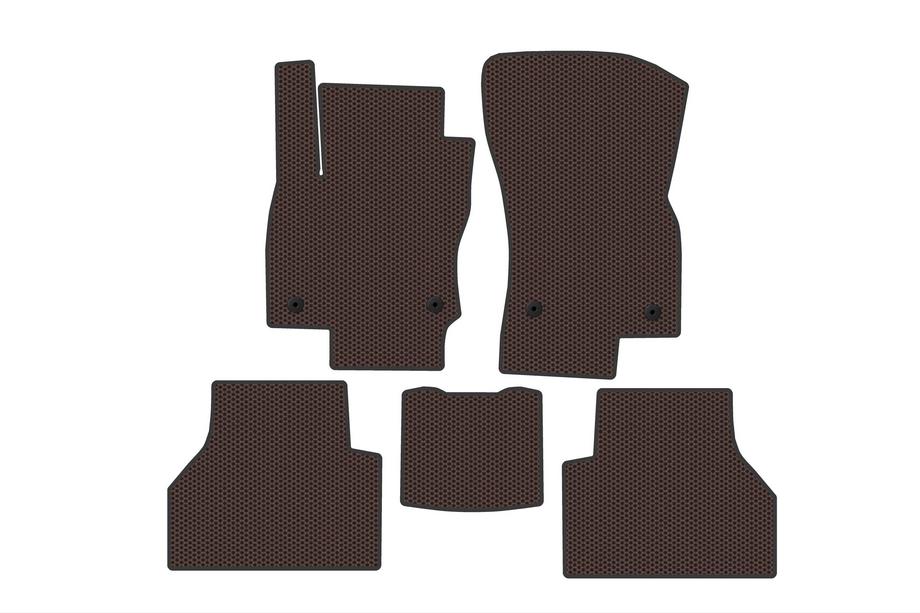 Volkswagen Caddy 2020– Rubberen automatten Carsuit (Bruin) Image