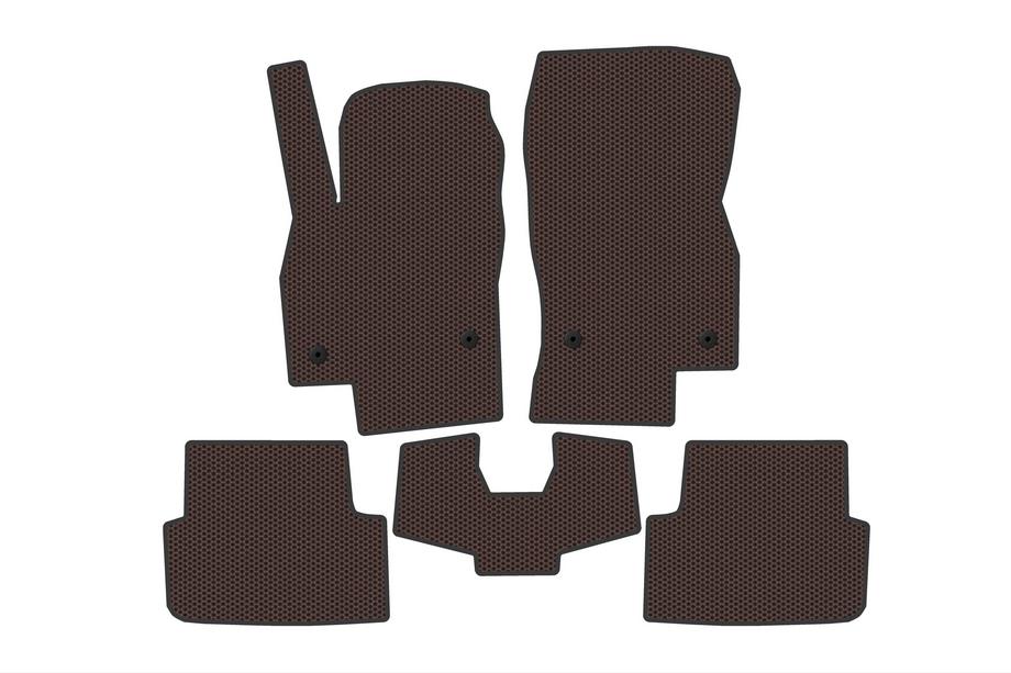 Volkswagen Taigo 2020– Rubberen automatten Carsuit (Bruin) Foto 1