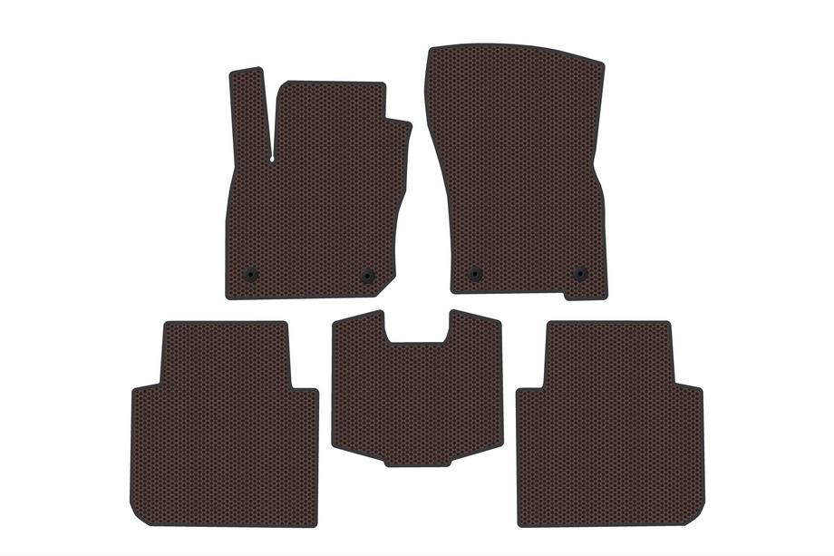 Volkswagen Tayron 2024– Rubberen automatten Carsuit (Bruin) Image