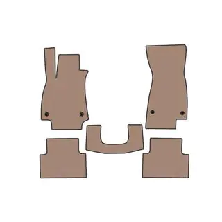 Rubberen automatten Carsuit V2 (Sedan, beige)