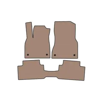 Rubberen automatten Carsuit (Beige)