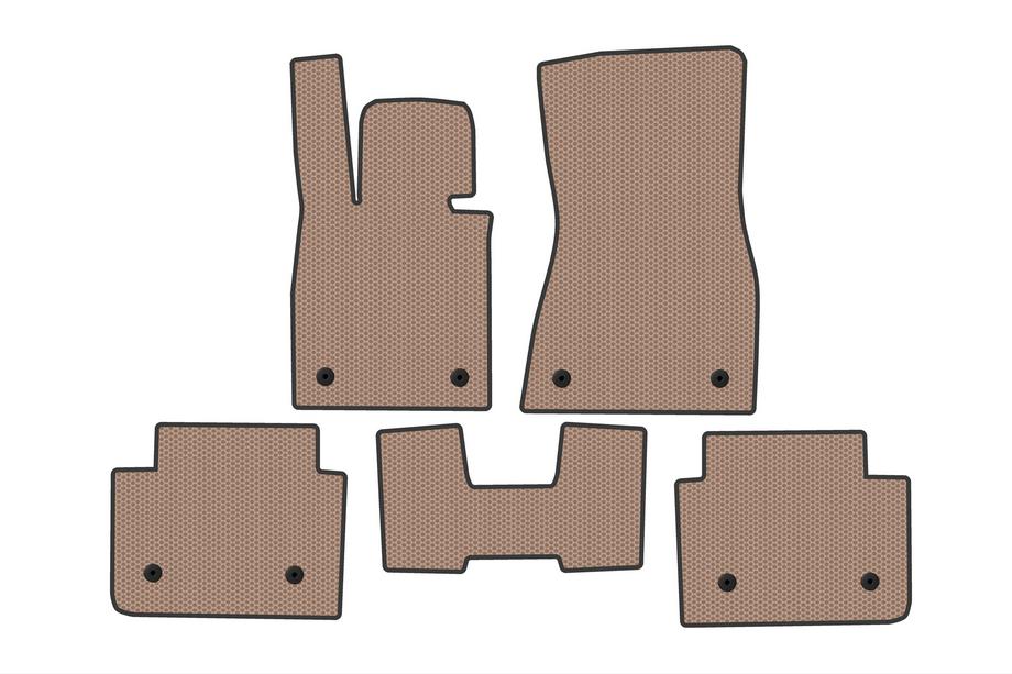 BMW 5/i5 Serie G60/G60E/G61 2023– Carsuit rubber automatten voor interieur (voor i5 G60E, beige) Foto 1