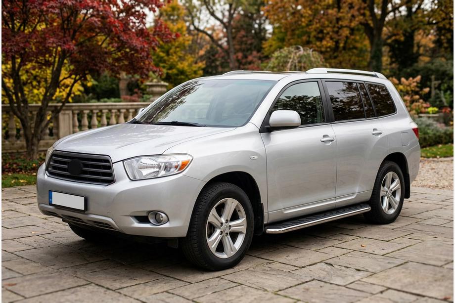 Toyota Highlander 2008–2013 Maydos V1 zijtreden (set 2 stuks, aluminium + RVS) Image