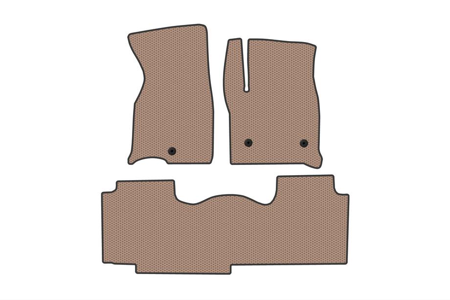 Chevrolet Tahoe 2020– Carsuit rubberen vloermatten (2 rijen, beige) Image