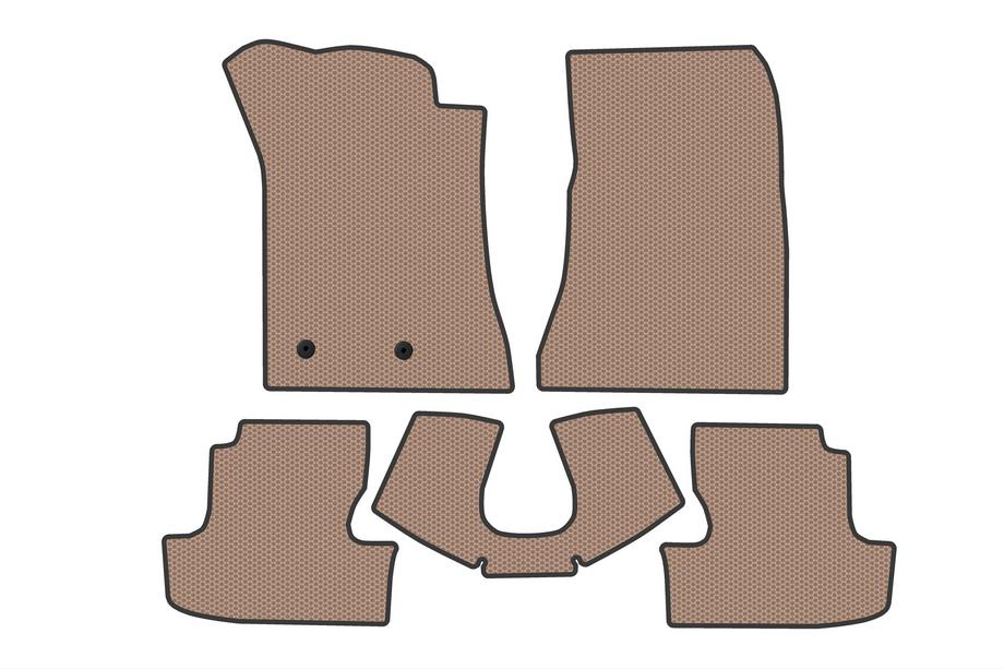 Ford Mustang 2015–2023 Rubberen automatten Carsuit V2 (Beige) Image