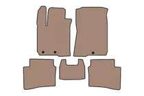 Hyundai I-20 2014–2020 Rubberen automatten Carsuit (Beige) foto 1