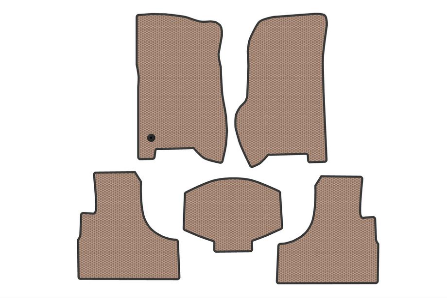 Jeep Cherokee/Liberty 2002–2007 Rubberen automatten Carsuit (Beige) Image
