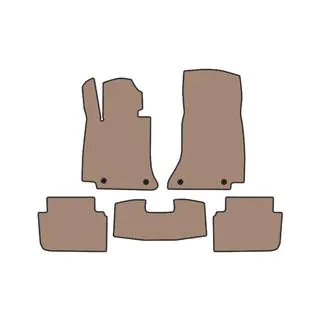 Rubberen automatten Carsuit (Beige)