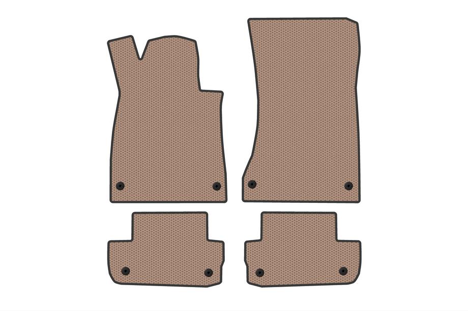 Mercedes S-class C217 Coupé 2014–2020 Rubber automatten Carsuit (2017-2020, Beige) Foto 1