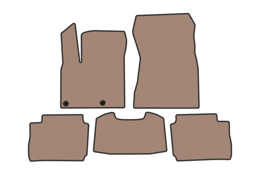 Nissan Qashqai 2021– Rubberen mattenset Carsuit (Електро, Beige) Image