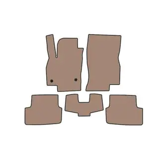 Rubberen automatten Carsuit (Beige)