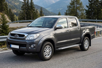 Toyota Hilux 2006–2015 Side steps Line (2 stuks, aluminium) foto 1