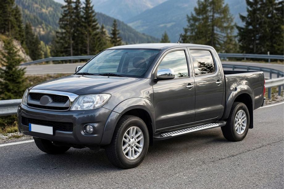 Toyota Hilux 2006–2015 Side steps Line (2 stuks, aluminium) Image
